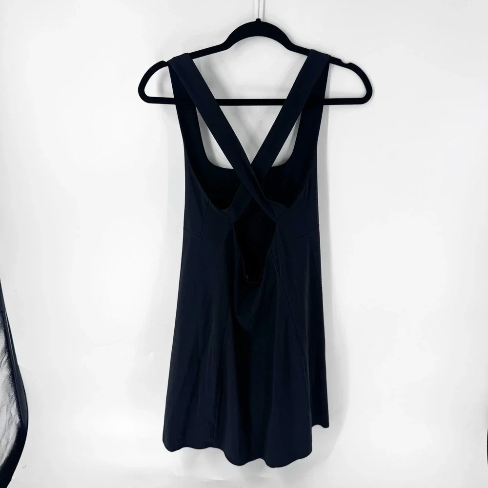 Outdoor Voices Exercise Dress Black Cross Back Mini Athletic Tennis Dress Medium - Picture 7 of 8